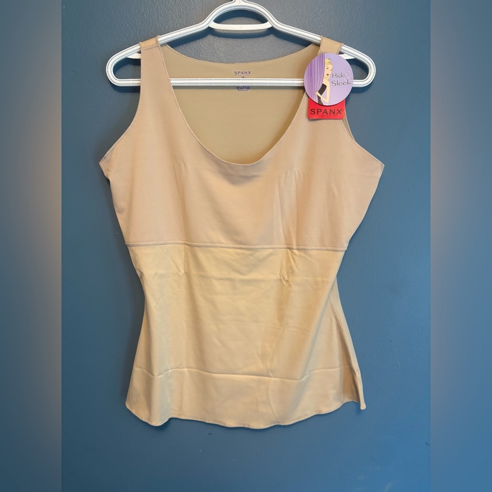 NWT SPANX Hide & Sleek All Around Body Smoothing Cami Tank 2X
